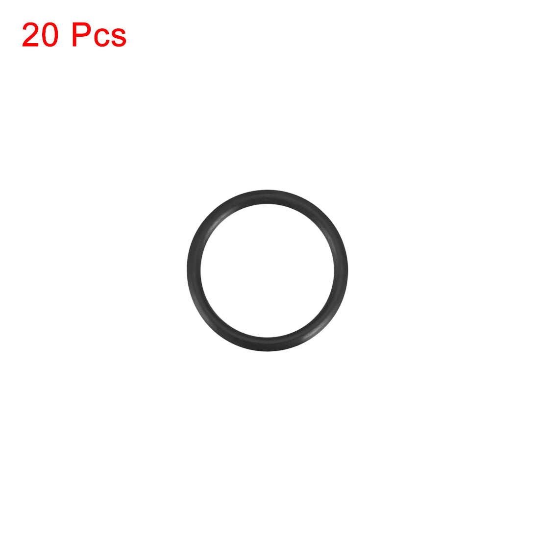 uxcell Uxcell O-Rings Nitrile Rubber 15mm x 19mm x 2mm Seal Rings Sealing Gasket 20pcs