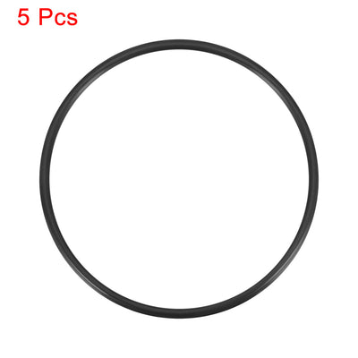 Harfington Uxcell O-Rings Nitrile Rubber 46mm x 50mm x 2mm Seal Rings Sealing Gasket 5pcs