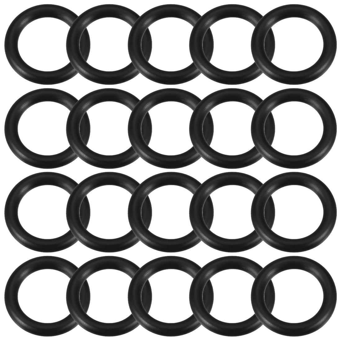 uxcell Uxcell O-Rings Nitrile Rubber Gasket, 16mm Inner Diameter, 23mm OD, 3.5mm Width, 20pcs