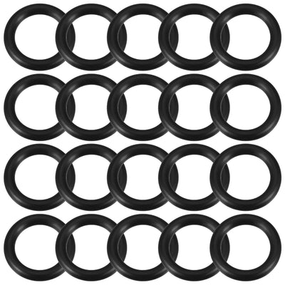 uxcell Uxcell O-Rings Nitrile Rubber Gasket, 16mm Inner Diameter, 23mm OD, 3.5mm Width, 20pcs