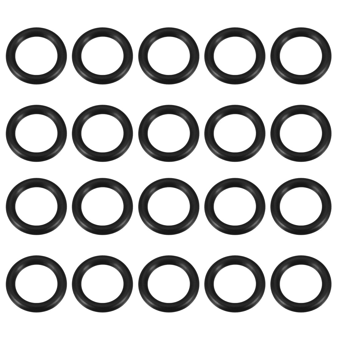 uxcell Uxcell O-Rings Nitrile Rubber Gasket, 18mm Inner Diameter, 25mm OD, 3.5mm Width, 20pcs