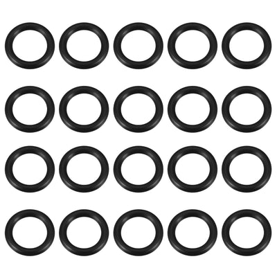 uxcell Uxcell O-Rings Nitrile Rubber Gasket, 18mm Inner Diameter, 25mm OD, 3.5mm Width, 20pcs