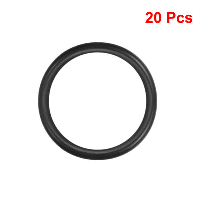 Harfington Uxcell O-Rings Nitrile Rubber Gasket, 27mm Inner Diameter, 34mm OD, 3.5mm Width, 20pcs