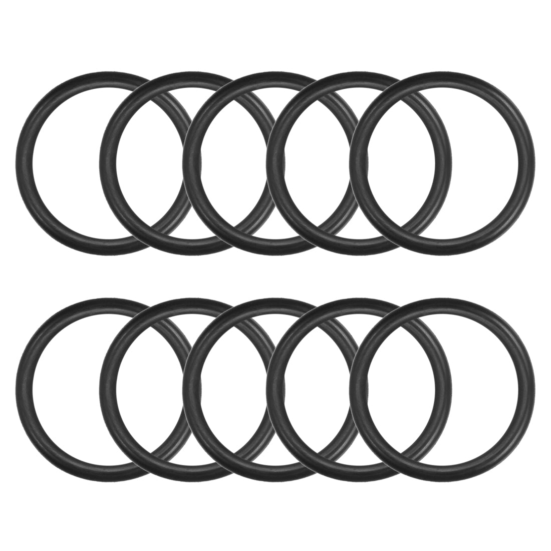 uxcell Uxcell O-Rings Nitrile Rubber Gasket, 27mm Inner Diameter, 34mm OD, 3.5mm Width, 10pcs