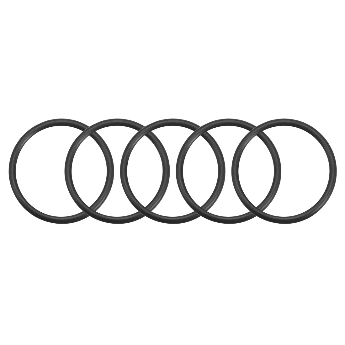 uxcell Uxcell O-Rings Nitrile Rubber Gasket, 34mm Inner Diameter, 41mm OD, 3.5mm Width, 5pcs