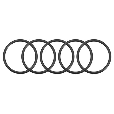 uxcell Uxcell O-Rings Nitrile Rubber Gasket, 34mm Inner Diameter, 41mm OD, 3.5mm Width, 5pcs