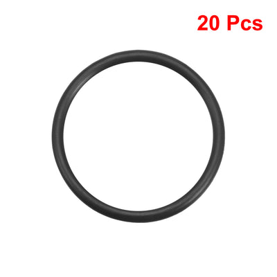Harfington Uxcell O-Rings Nitrile Rubber Gasket, 37mm Inner Diameter, 44mm OD, 3.5mm Width, 20pcs