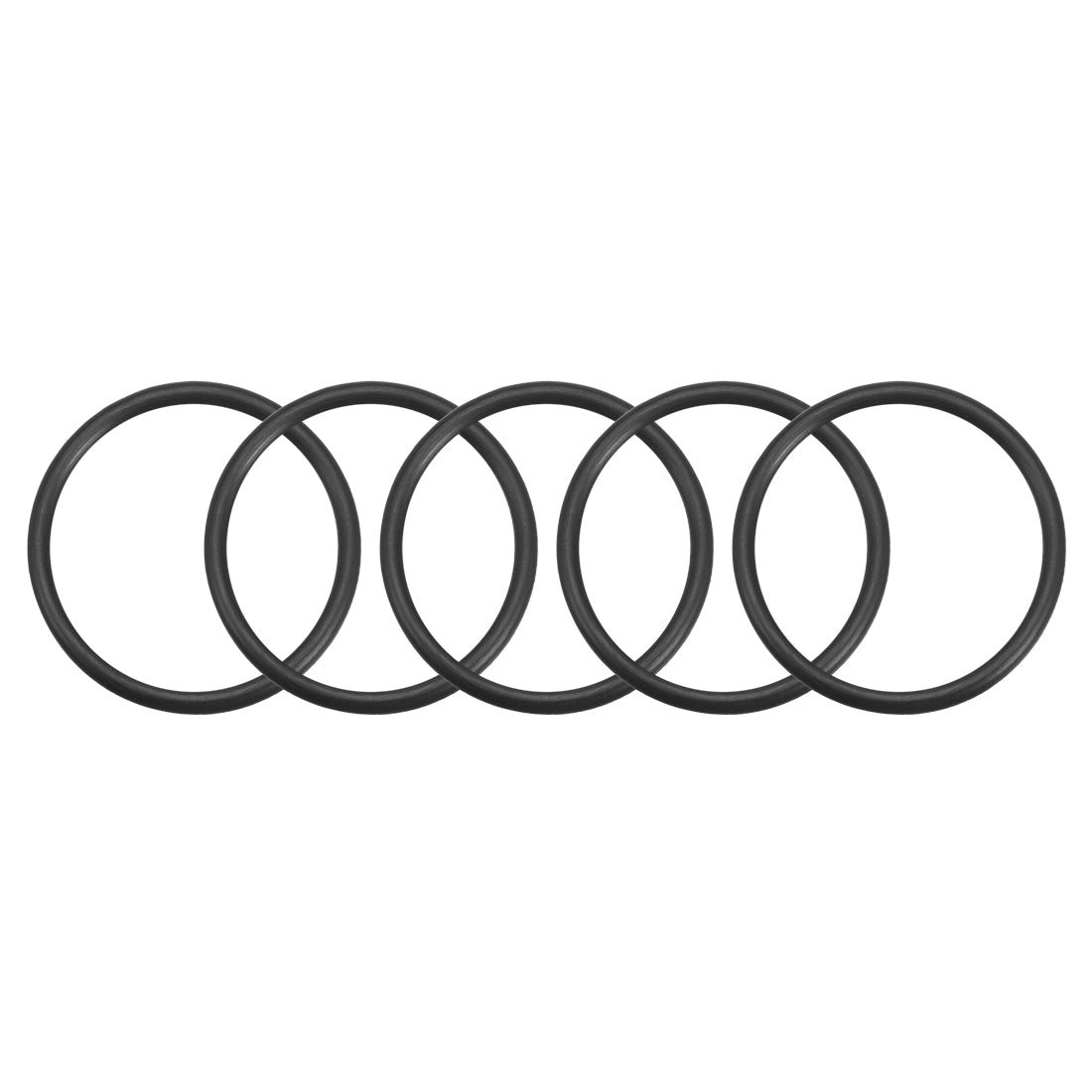 uxcell Uxcell O-Rings Nitrile Rubber Gasket, 37mm Inner Diameter, 44mm OD, 3.5mm Width, 5pcs