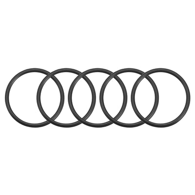 uxcell Uxcell O-Rings Nitrile Rubber Gasket, 37mm Inner Diameter, 44mm OD, 3.5mm Width, 5pcs