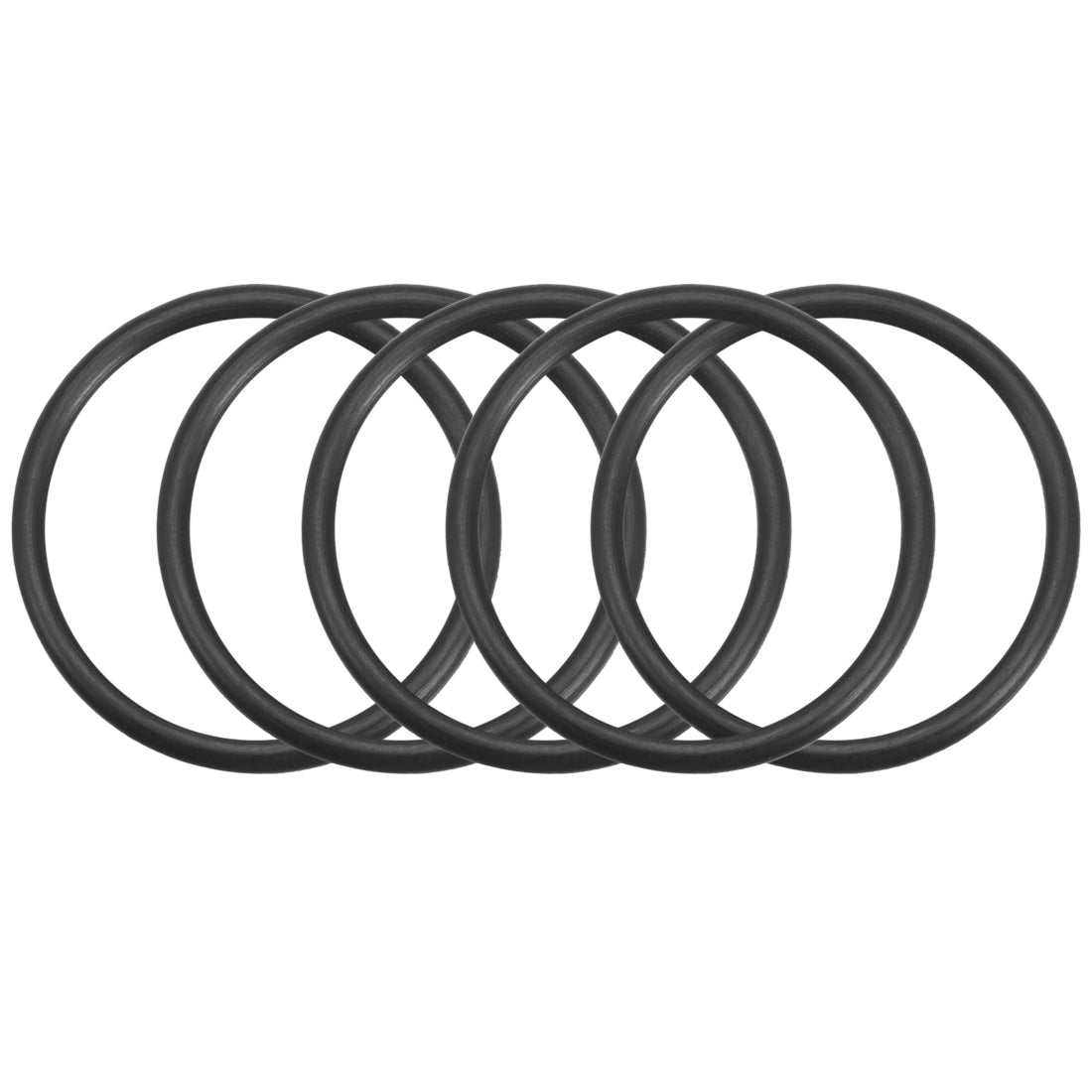 uxcell Uxcell O-Rings Nitrile Rubber Gasket, 38mm Inner Diameter, 45mm OD, 3.5mm Width, 5pcs