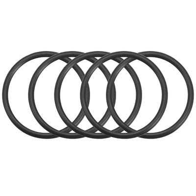 uxcell Uxcell O-Rings Nitrile Rubber Gasket, 38mm Inner Diameter, 45mm OD, 3.5mm Width, 5pcs