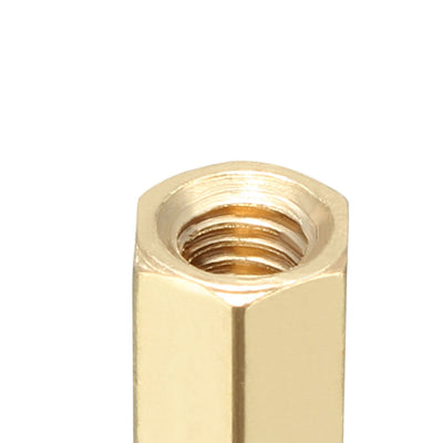 Harfington Uxcell 130pcs Brass Straight PCB Pillar Female Thread Hex Standoff Spacer M3x5x8mm
