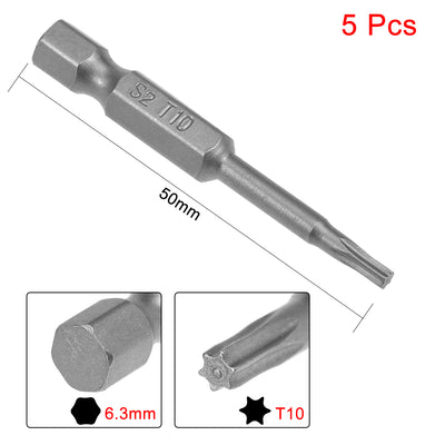 Harfington Magnetic Torx Screwdriver Bits, Hex Shank S2 Steel Power Tool