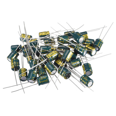 Harfington Aluminum Radial Electrolytic Capacitor, Low Ripple Current Low Impedance