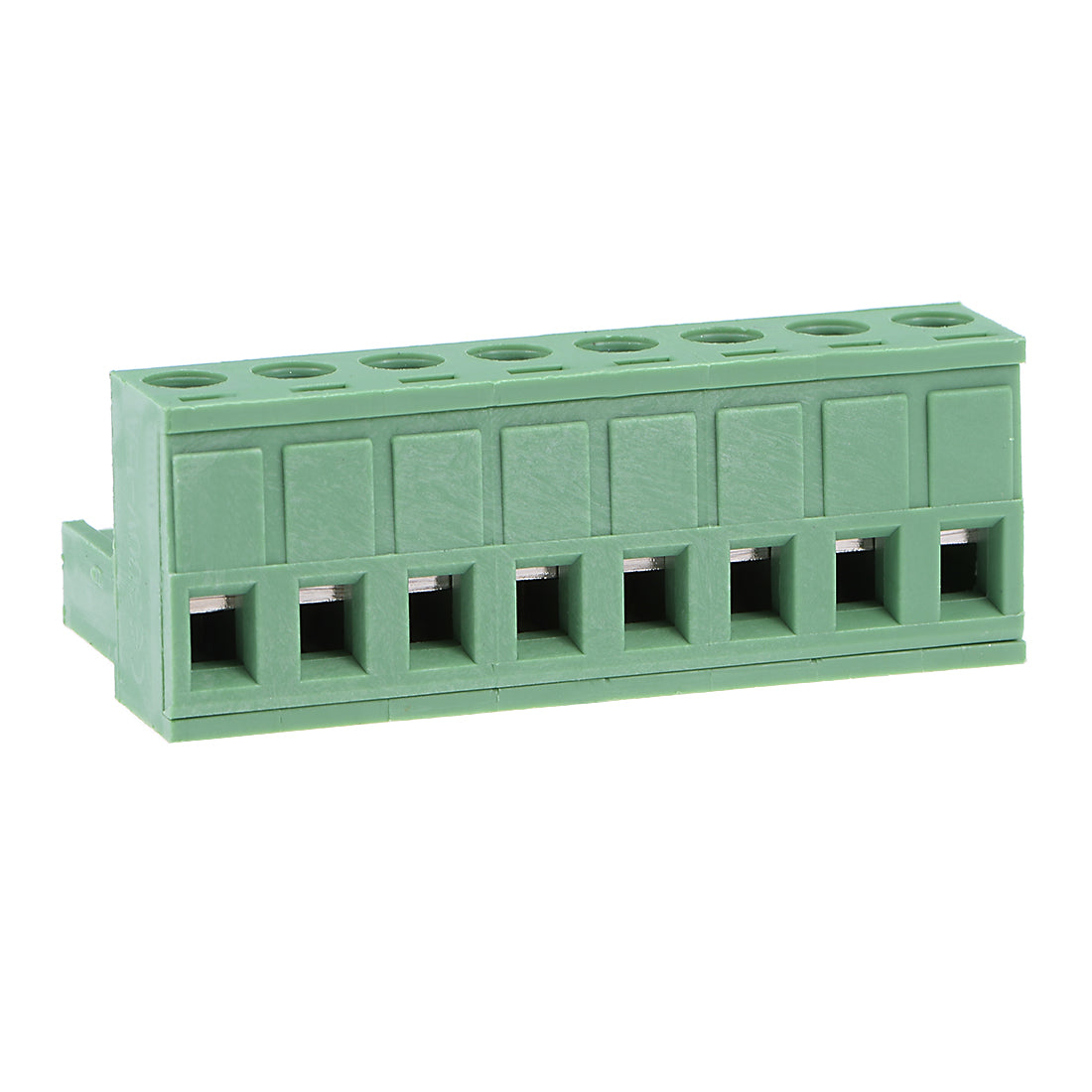 Harfington Plastic 2-8P Silver Tone Insert-In PCB Angle Terminal Blocks