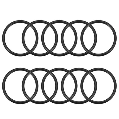 uxcell Uxcell O-Rings Nitrile Rubber, 39mm Inner Diameter, 46mm OD, 3.5mm Width, Round Seal Gasket 10pcs