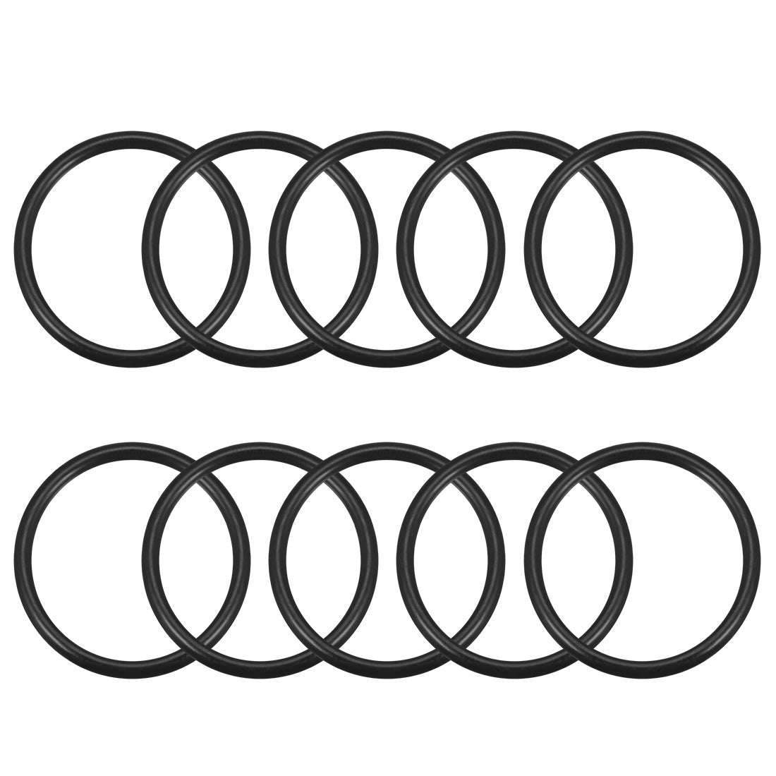 uxcell Uxcell O-Rings Nitrile Rubber, 40mm Inner Diameter, 47mm OD, 3.5mm Width, Round Seal Gasket 10pcs