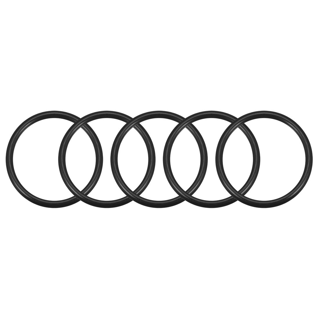 uxcell Uxcell O-Rings Nitrile Rubber, 40mm Inner Diameter, 47mm OD, 3.5mm Width, Round Seal Gasket 5pcs