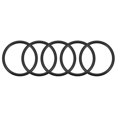 uxcell Uxcell O-Rings Nitrile Rubber, 40mm Inner Diameter, 47mm OD, 3.5mm Width, Round Seal Gasket 5pcs