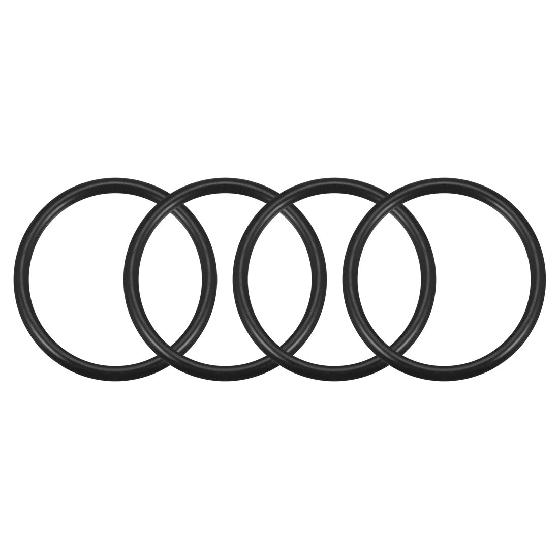uxcell Uxcell O-Rings Nitrile Rubber, 41mm Inner Diameter, 48mm OD, 3.5mm Width, Round Seal Gasket 4pcs