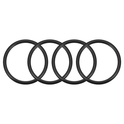 uxcell Uxcell O-Rings Nitrile Rubber, 41mm Inner Diameter, 48mm OD, 3.5mm Width, Round Seal Gasket 4pcs
