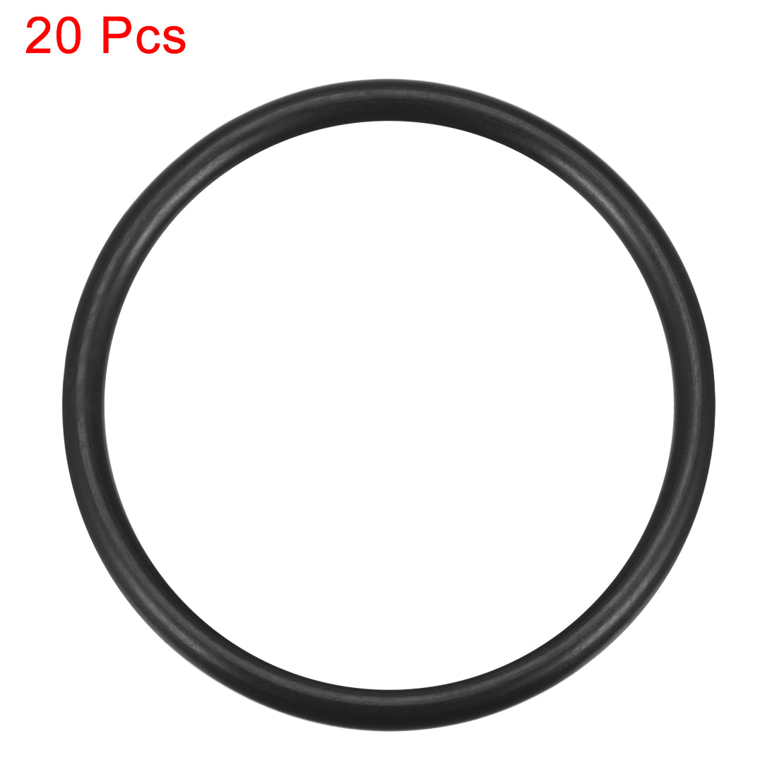 uxcell Uxcell O-Rings Nitrile Rubber, 43mm Inner Diameter, 50mm OD, 3.5mm Width, Round Seal Gasket 20pcs