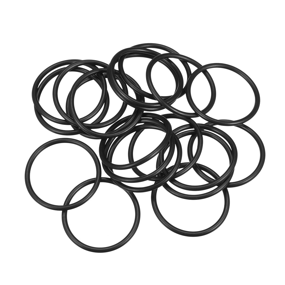 uxcell Uxcell O-Rings Nitrile Rubber, 43mm Inner Diameter, 50mm OD, 3.5mm Width, Round Seal Gasket 20pcs