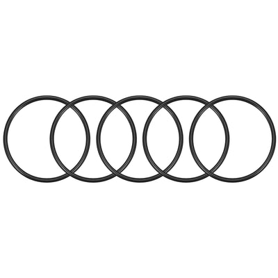 uxcell Uxcell O-Rings Nitrile Rubber, 47mm Inner Diameter, 54mm OD, 3.5mm Width, Round Seal Gasket 5pcs