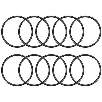 uxcell Uxcell O-Rings Nitrile Rubber, 50mm Inner Diameter, 57mm OD, 3.5mm Width, Round Seal Gasket 10pcs