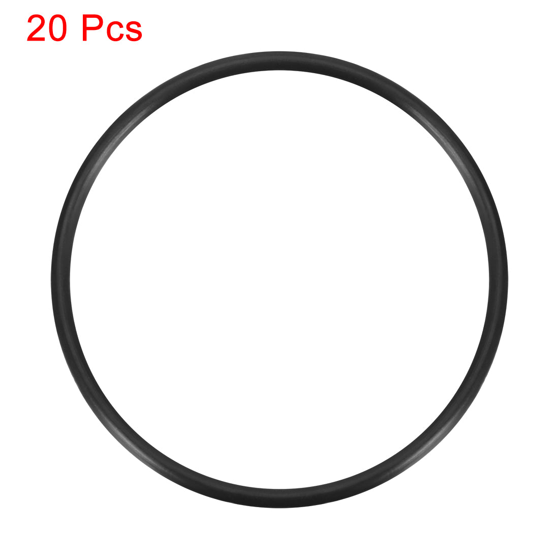 uxcell Uxcell O-Rings Nitrile Rubber, 63mm Inner Diameter, 70mm OD, 3.5mm Width, Round Seal Gasket 20pcs