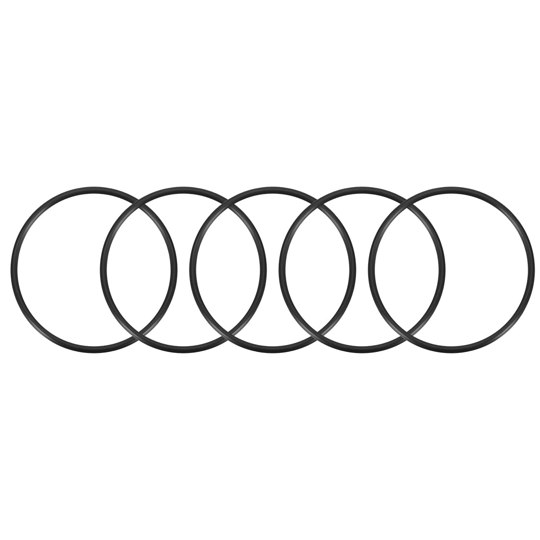 uxcell Uxcell O-Rings Nitrile Rubber, 68mm Inner Diameter, 75mm OD, 3.5mm Width, Round Seal Gasket 5pcs