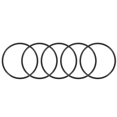 uxcell Uxcell O-Rings Nitrile Rubber, 73mm Inner Diameter, 80mm OD, 3.5mm Width, Round Seal Gasket 5pcs