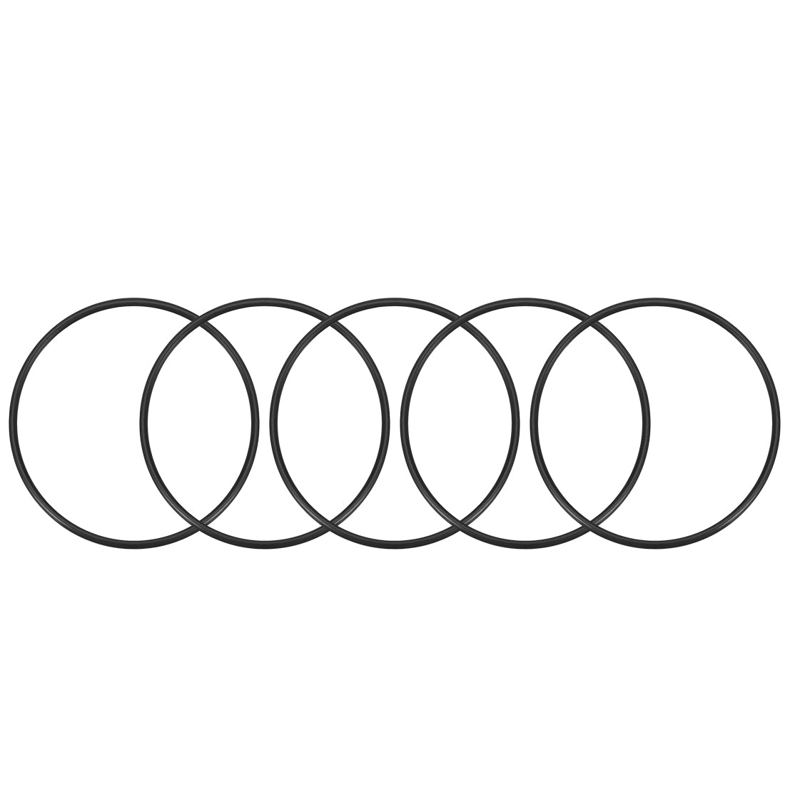 uxcell Uxcell O-Rings Nitrile Rubber, 88mm Inner Diameter, 95mm OD, 3.5mm Width, Round Seal Gasket 5pcs