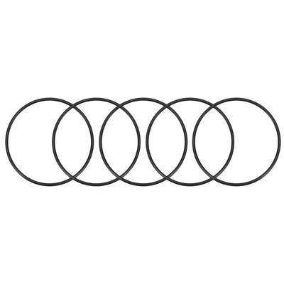 uxcell Uxcell O-Rings Nitrile Rubber, 98mm Inner Diameter, 105mm OD, 3.5mm Width, Round Seal Gasket 5pcs