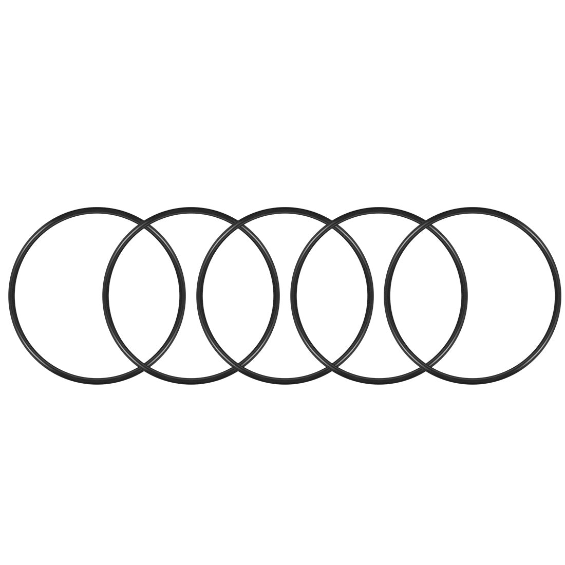 uxcell Uxcell O-Rings Nitrile Rubber, 103mm Inner Diameter, 110mm OD, 3.5mm Width, Round Seal Gasket 5pcs
