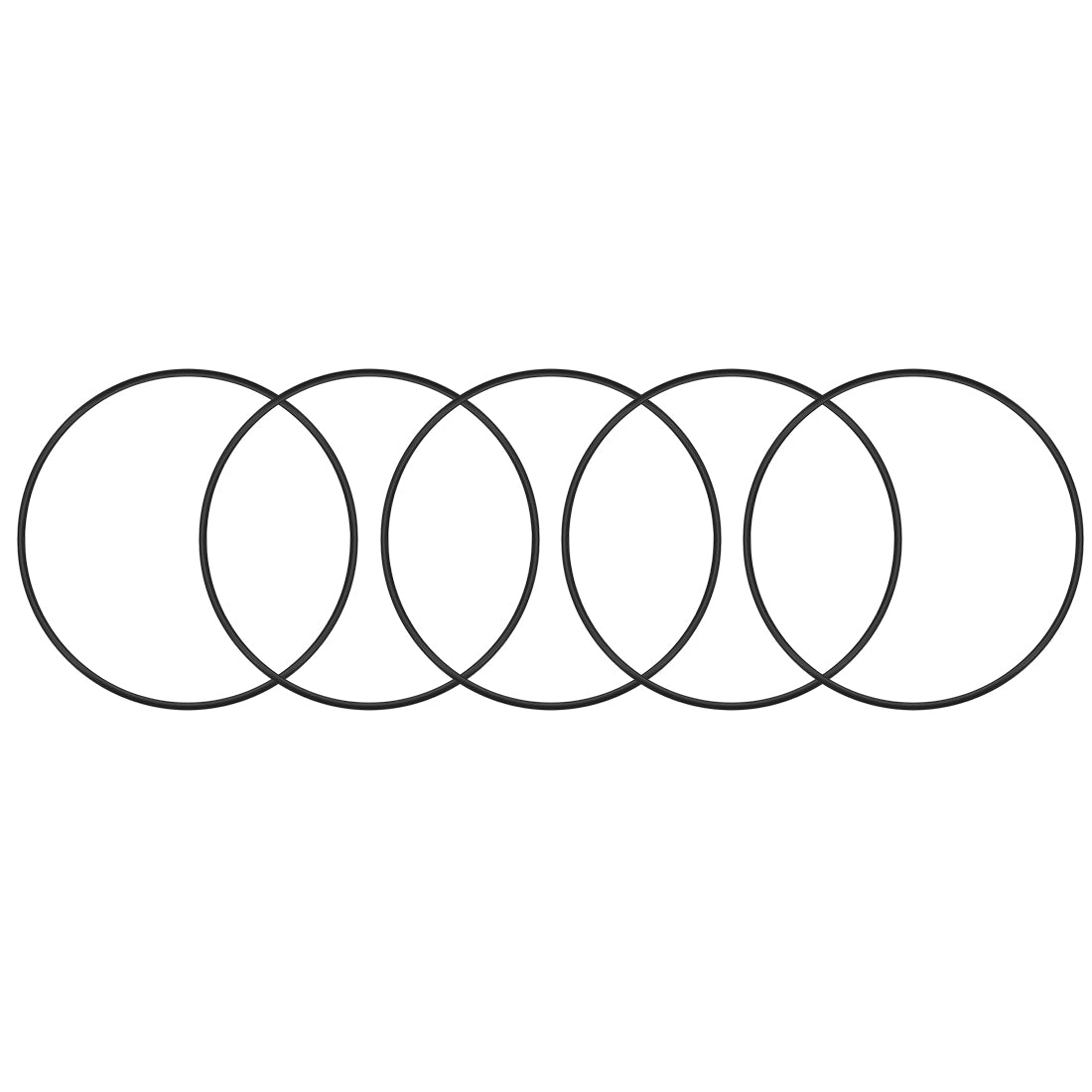 uxcell Uxcell O-Rings Nitrile Rubber, 113mm Inner Diameter, 120mm OD, 3.5mm Width, Round Seal Gasket 5pcs