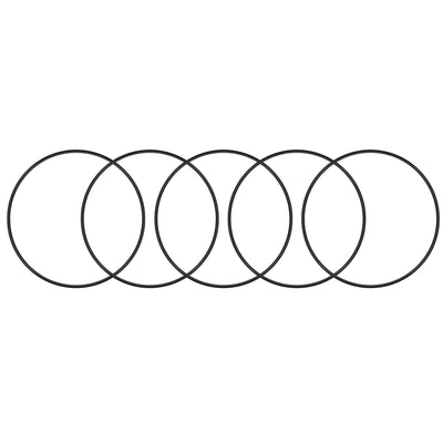 uxcell Uxcell O-Rings Nitrile Rubber, 133mm Inner Diameter, 140mm OD, 3.5mm Width, Round Seal Gasket 5pcs