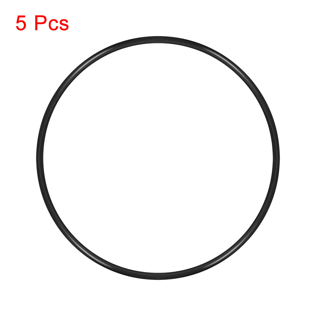 uxcell Uxcell O-Rings Nitrile Rubber, 138mm Inner Diameter, 145mm OD, 3.5mm Width, Round Seal Gasket 5pcs