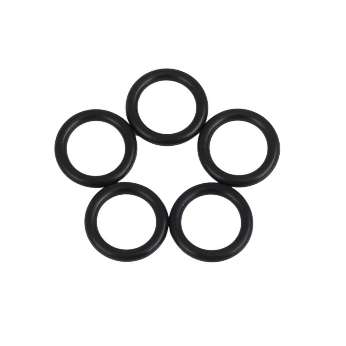 Harfington 5pcs Black 70 Rubber O-Ring Washer Sealing Gasket for 8.8 x 1.9mm