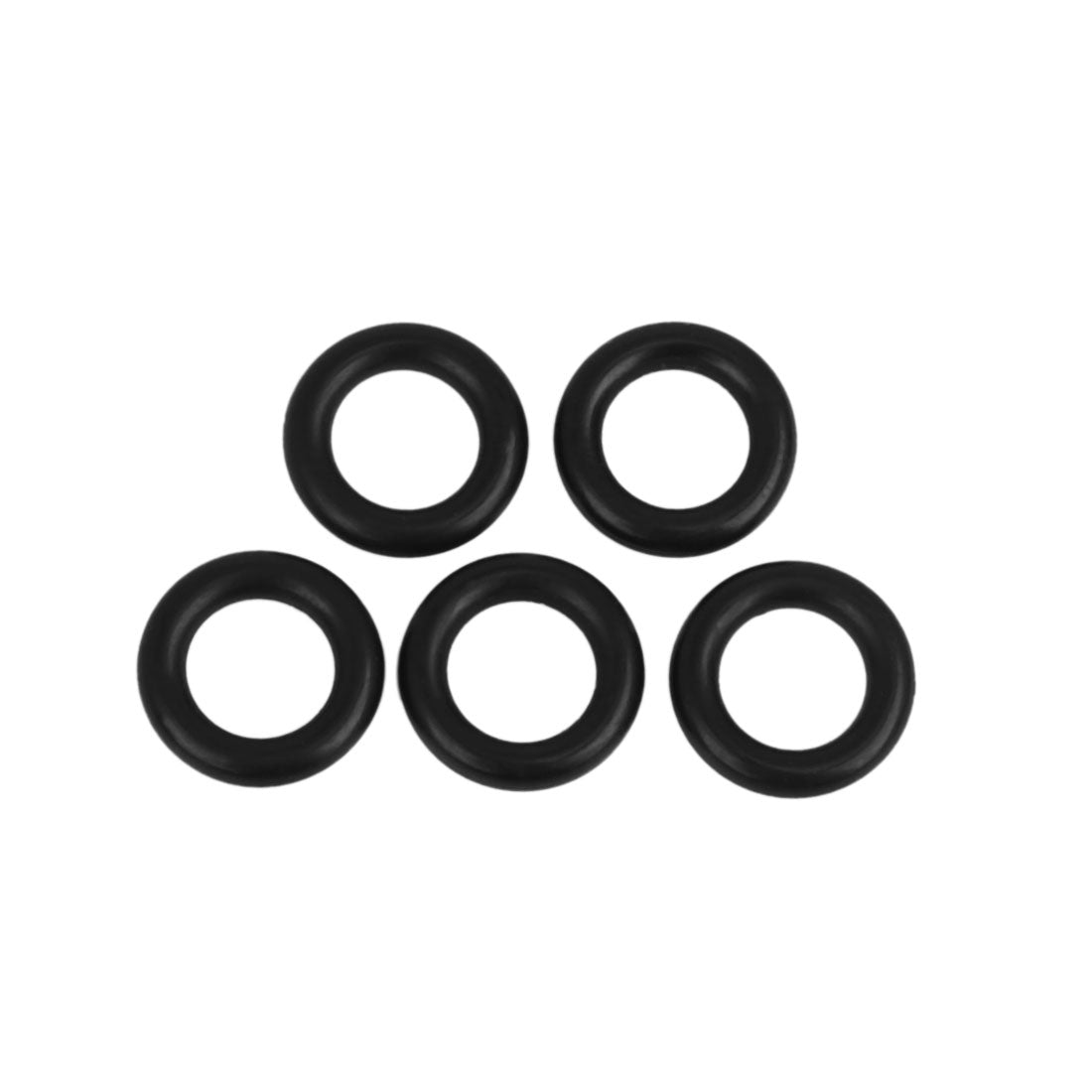Harfington 5pcs Black NBR70 Rubber O-Ring Washer Sealing Gasket for Car 7.5 x 2.5mm