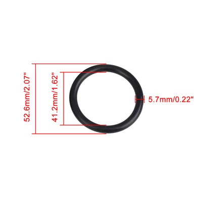 Harfington Uxcell 3pcs Black NBR70 Rubber O-Ring Washer Sealing Gasket for Car 41.2x5.7mm
