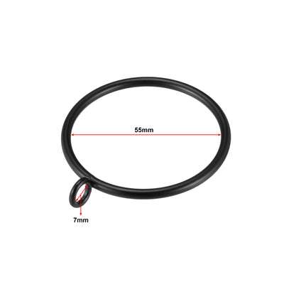 Harfington Curtain Rings Metal Drapery Ring for Curtain Rod