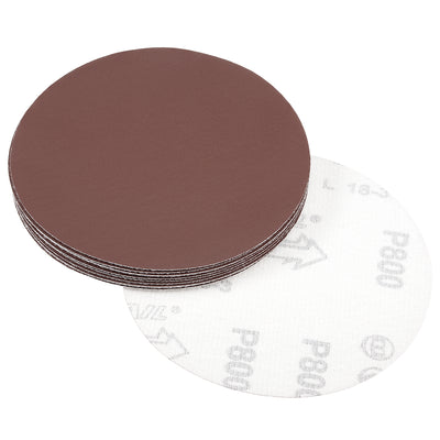 Harfington Uxcell 5 Inch Sanding Disc 800 Grits Flocking Sandpaper for Sander 10 Pcs