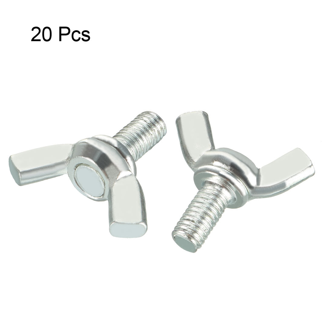 uxcell Uxcell Wingbolt Butterfly Wing Thumb Hand Screws Bolts M5x10mm 0.8mm Pitch Carbon Steel 20pcs