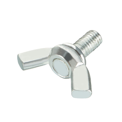Harfington Uxcell Wingbolt Butterfly Wing Thumb Hand Screws Bolts M5x10mm 0.8mm Pitch Carbon Steel 20pcs
