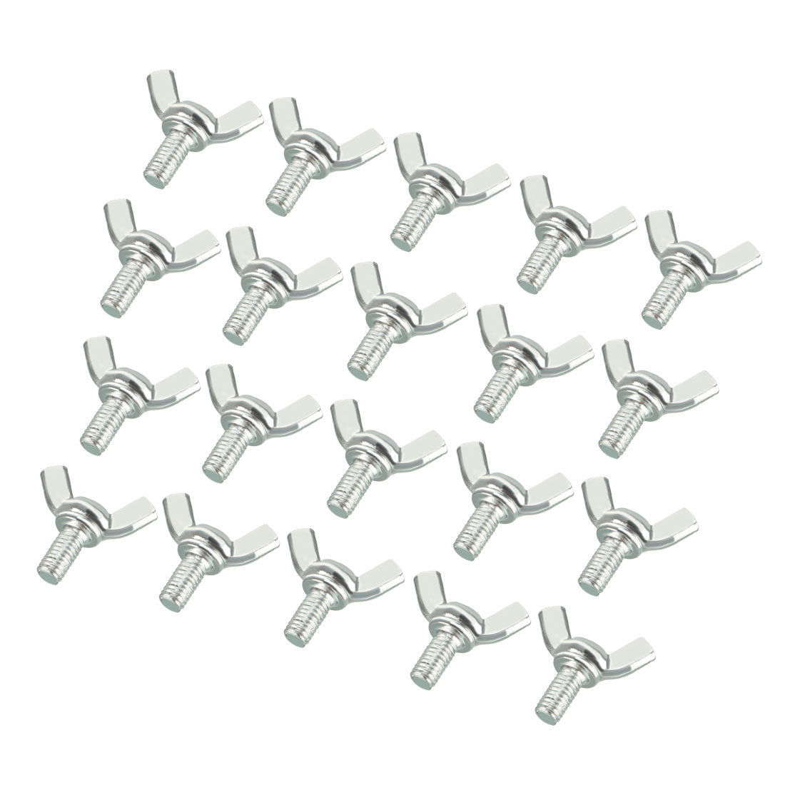 uxcell Uxcell Wingbolt Butterfly Wing Thumb Hand Screws Bolts M5x10mm 0.8mm Pitch Carbon Steel 20pcs