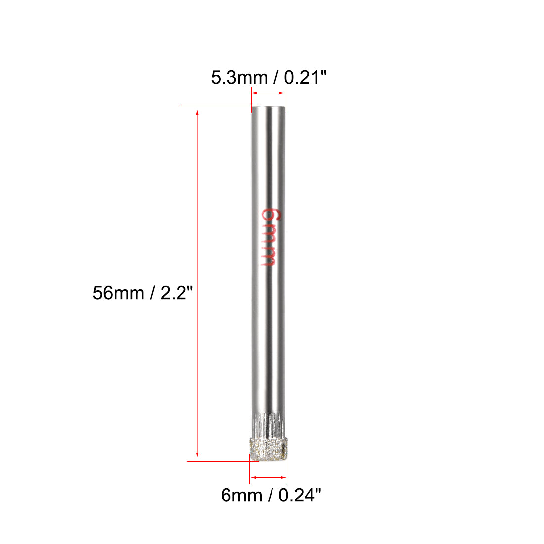 Harfington Diamond Tipped Drill Bit Hole Saw Cutter for Glass Tile Marble Fiberglass Ceramic Stone Bottles