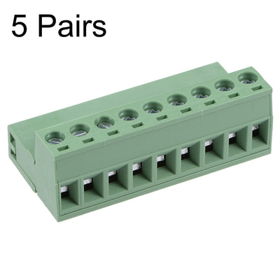 Harfington AC 300V 10A Plastic Male and Female PCB Terminal Block