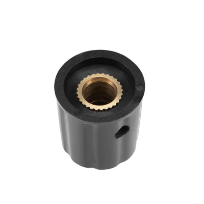 Harfington Uxcell 20 Pcs 18x18mm Plastic Potentiometer Volume Control Rotary Knob K16-1 Black