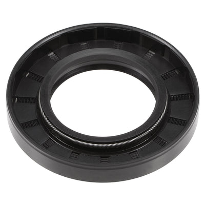 Harfington Uxcell Nitrile Rubber Oil Seal, TC Inner Diameter, Cover Double Lip